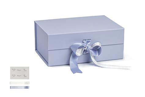 light blue gift box with lid